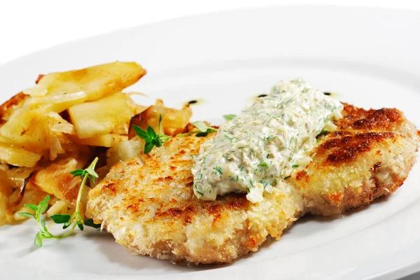 Pork Schnitzel — Stock Photo, Image