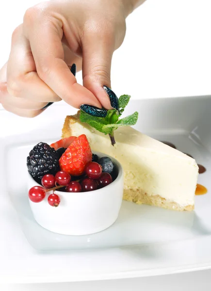 Dessert - Torta di formaggio — Foto Stock