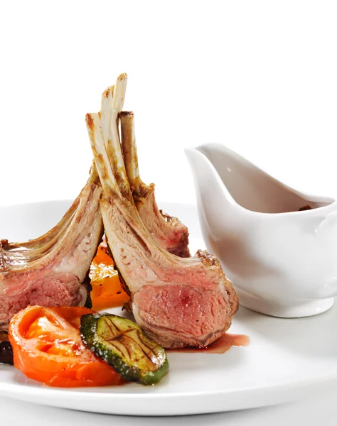 Piatti di carne calda - Agnello osseo — Foto Stock