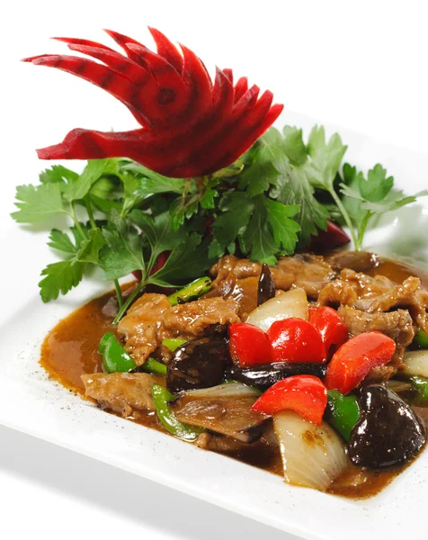 Chinees - vlees met zwarte schimmel — Stockfoto