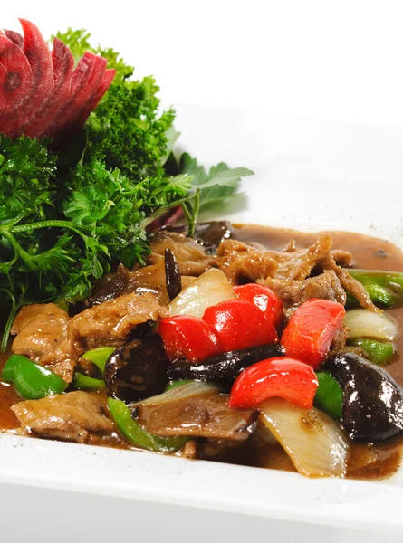 Chinois - Viande avec champignon noir — Photo