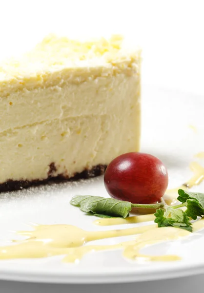 Dessert - Lemon Cheesecake — Stock Photo, Image