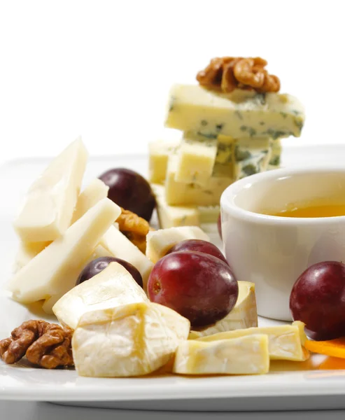 Sobremesa - Prato de queijo — Fotografia de Stock