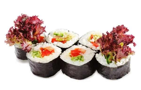 Japanese Cuisine - Vegetarian Sushi — Stok fotoğraf