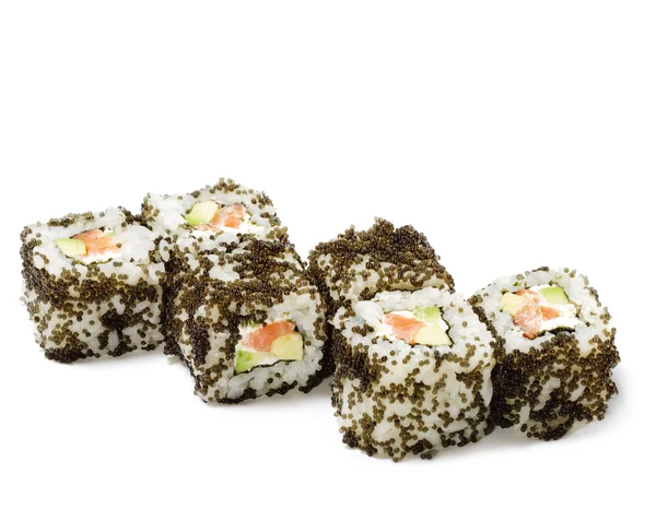 Japonská kuchyně - losos sushi rolka — Stock fotografie