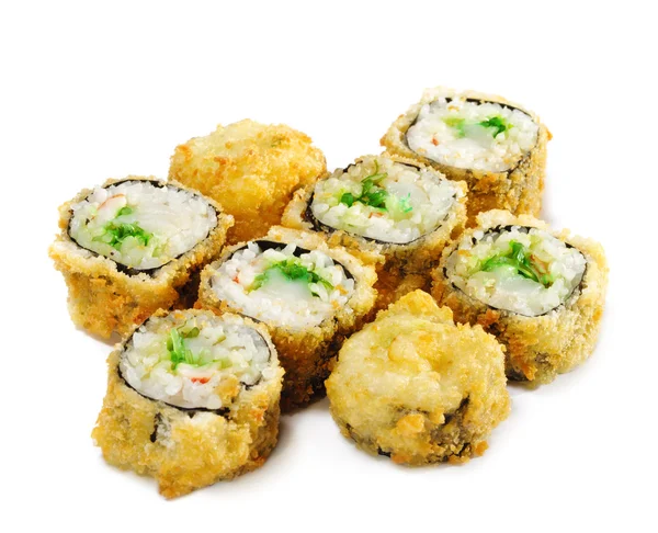 Cozinha japonesa - Rolo de Sushi frito — Fotografia de Stock