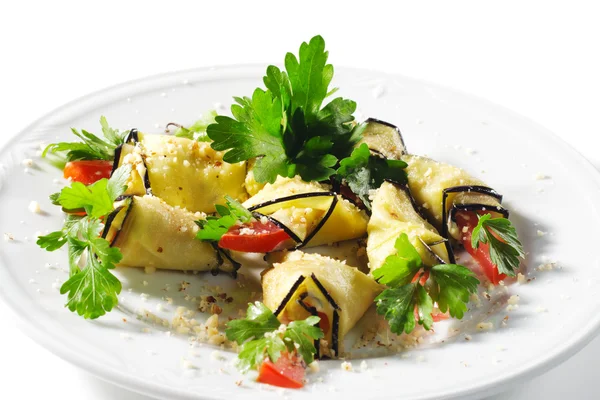 Side Dish - Baked Eggplant — Stock Photo, Image