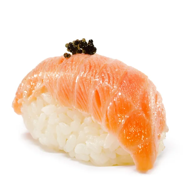 Japanese Cuisine - Salmon Sushi — Stock Photo, Image