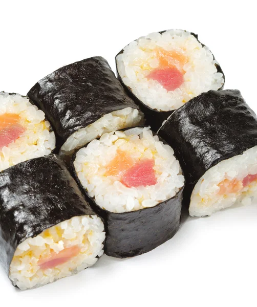 Dania kuchni japońskiej - sushi rolki — Zdjęcie stockowe