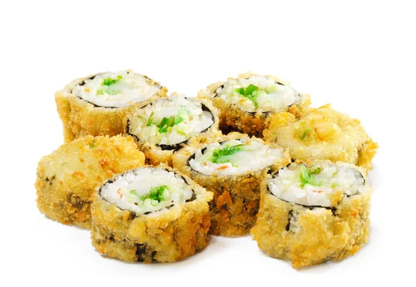 Japán konyha - rántott Sushi tekercs — Stock Fotó