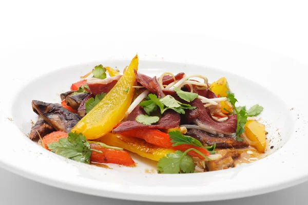 Salad with Fillet of Duck Breast — Stock Photo, Image