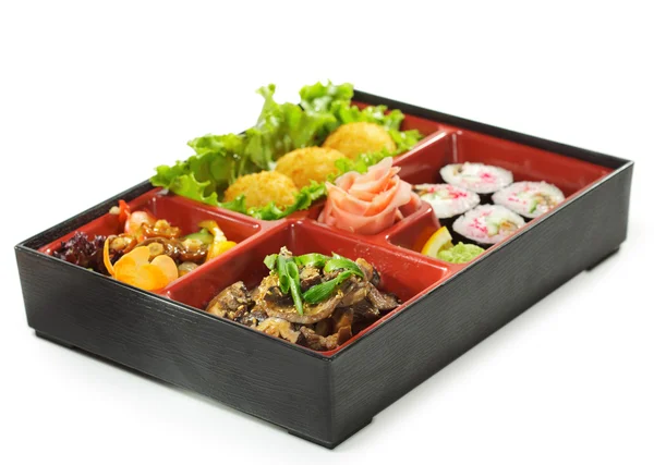 Japonská kuchyně - bento oběd — Stock fotografie