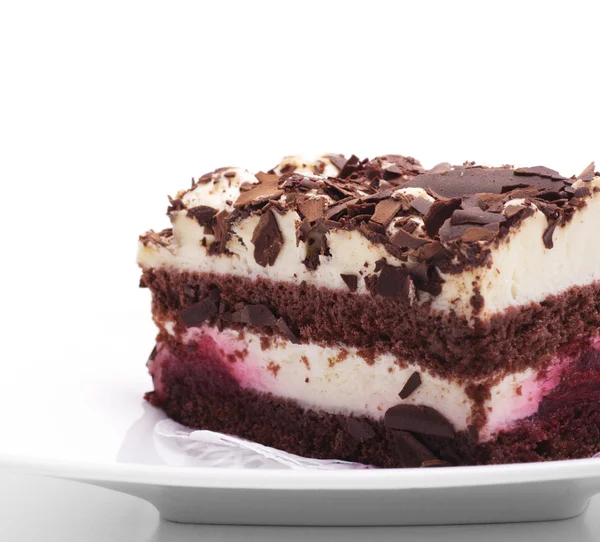 Dessert - Chocolate Cheesecake — Stock Photo, Image