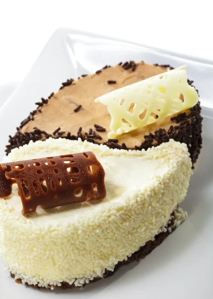 Dessert - Yin-yang Cake — Stock Photo, Image