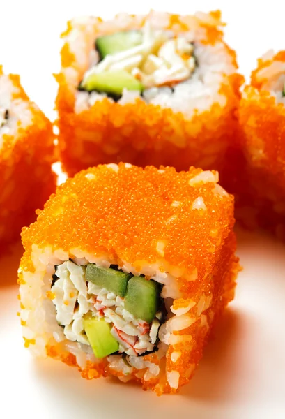 California Roll with Masago — Stock Photo, Image