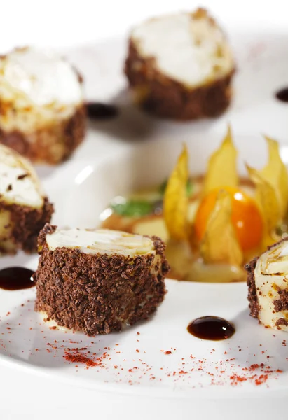 Sweet Chocolate Sushi Roll — Stock Photo, Image