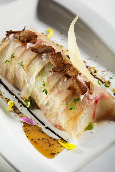 Sea Bass Carpaccio — Stockfoto