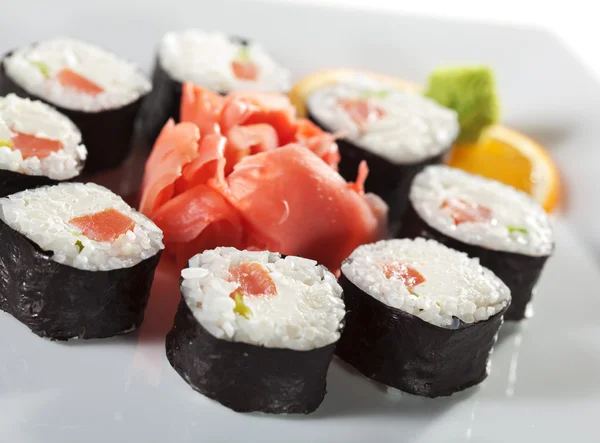 Smoked Salmon Roll — Stock Photo, Image