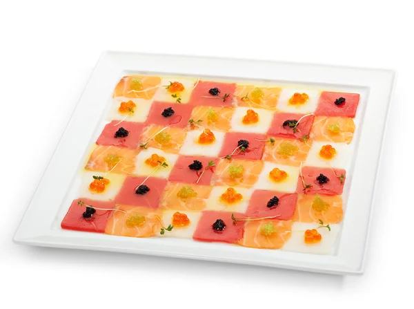 Carpaccio de fruits de mer — Photo