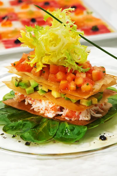 Ensalada de carne de cangrejo —  Fotos de Stock