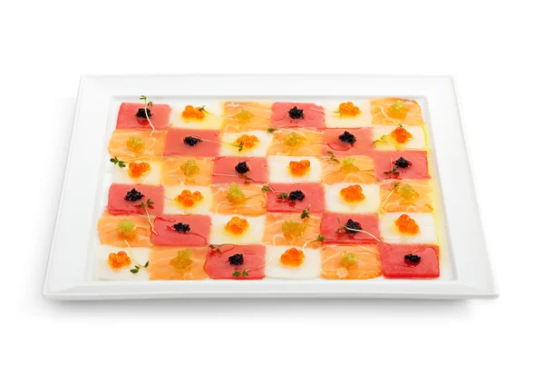 Carpaccio de fruits de mer — Photo