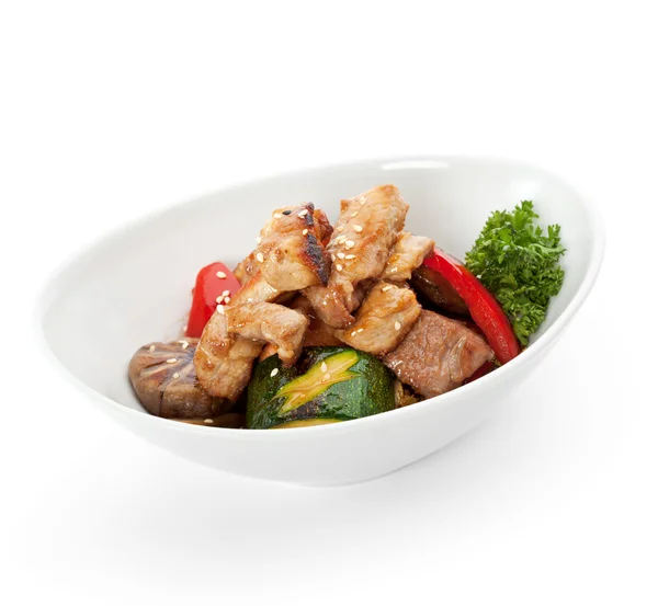 Pork with Vegetables — Stock Photo, Image