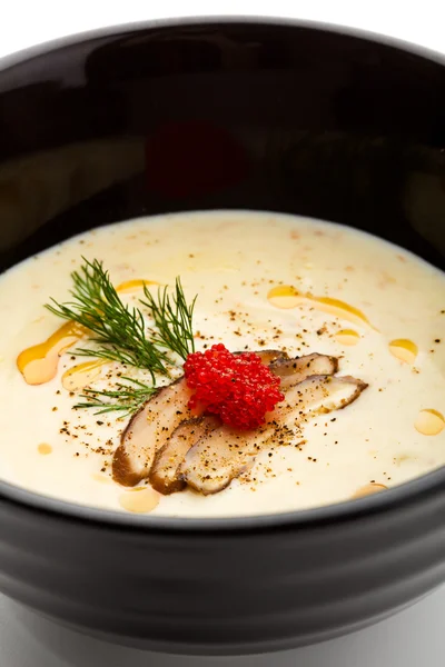 Sopa de creme de queijo — Fotografia de Stock