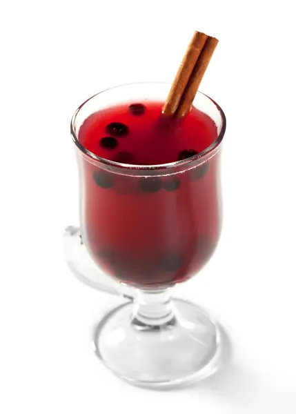 Winter Cocktail -Mulled Wine — Stock Photo, Image