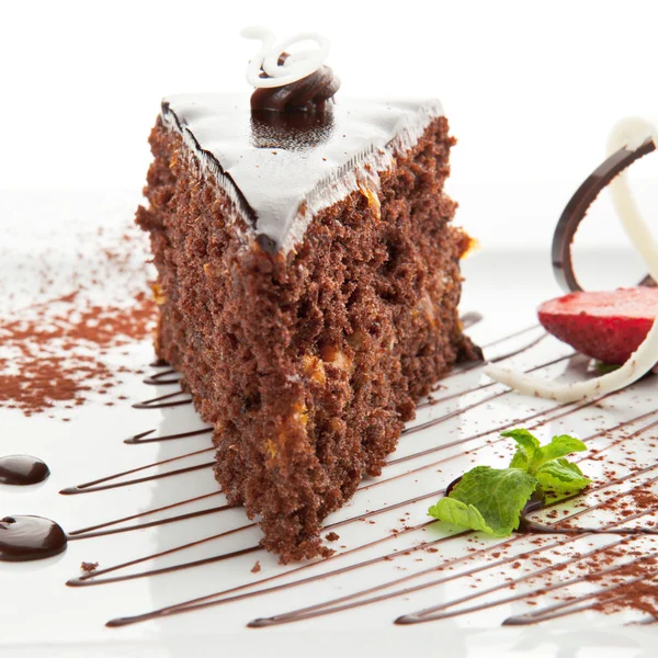 Torta al cioccolato — Foto Stock