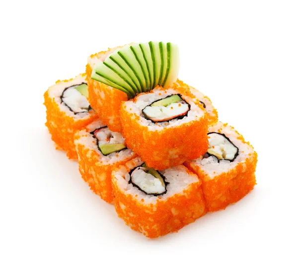 California roll z masago — Zdjęcie stockowe