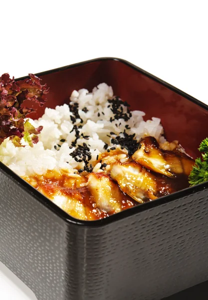 Cocina japonesa - Anguila frita — Foto de Stock