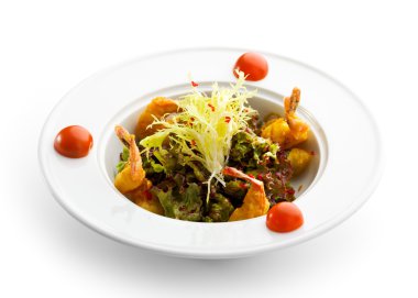 Deniz ürünleri salatası