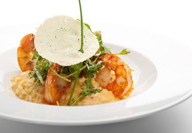 Deniz ürünleri risotto