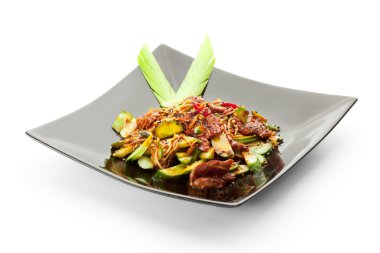 sebze ile sığır eti