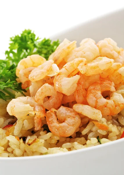 Arroz con camarones — Foto de Stock