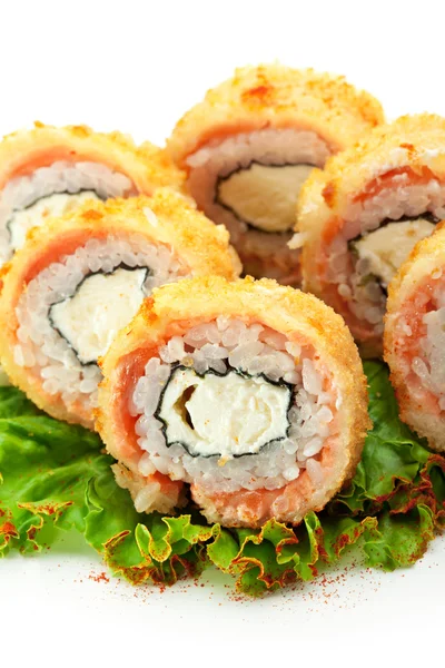 Rotolo di Philadelphia di tonno fritto — Foto Stock