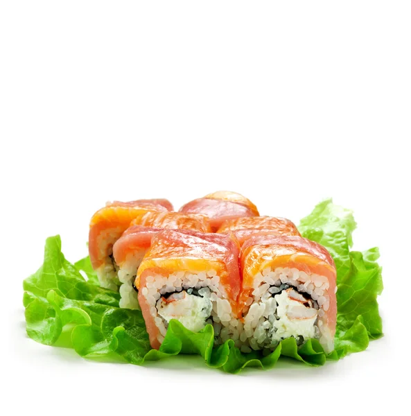 Salmon and Tuna Roll — Stock Photo, Image