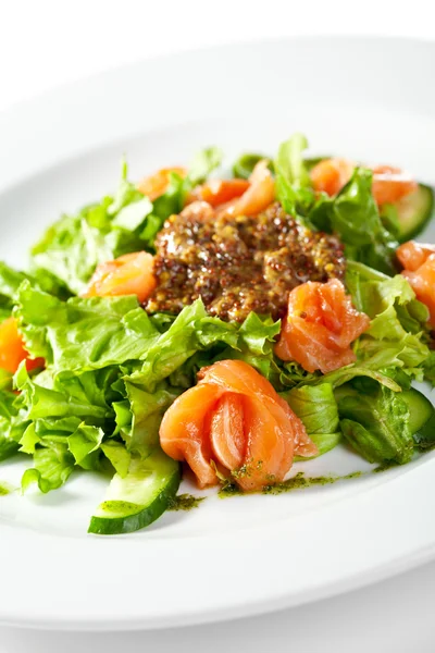 Zalm salade — Stockfoto