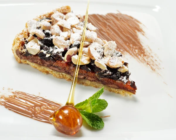 Sobremesa - Chocolate Shortcake — Fotografia de Stock