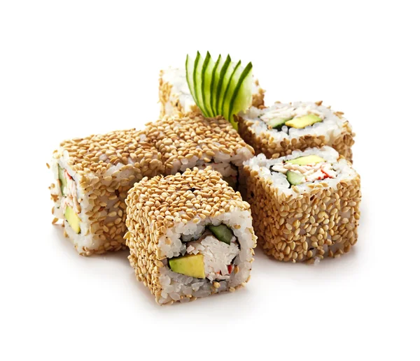 California roll z sezamu — Zdjęcie stockowe