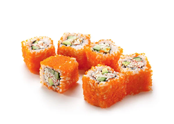 California roll ile masago — Stok fotoğraf