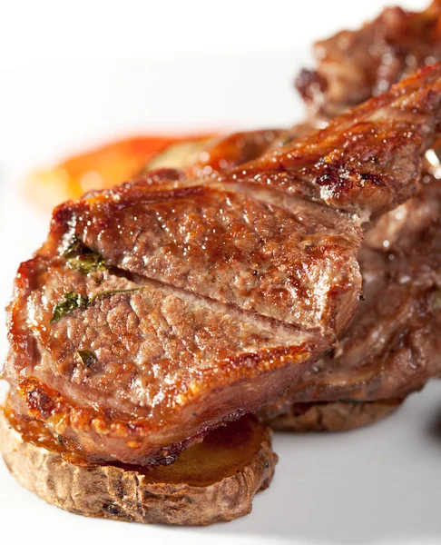 Lamb Chops and Vegetables — Stock Photo, Image