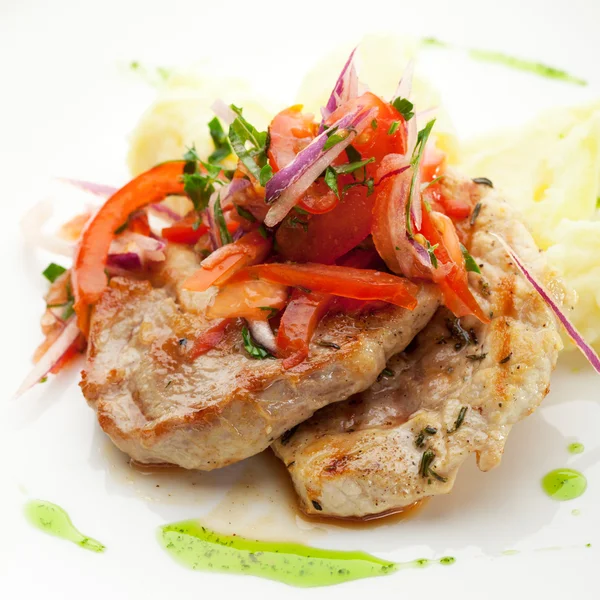 Pork with Potato — Stock Photo, Image