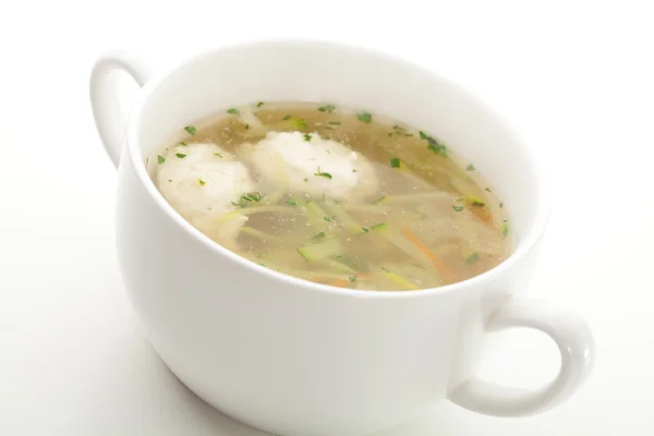 Vegetables Soup with Chicken — Stock Photo, Image