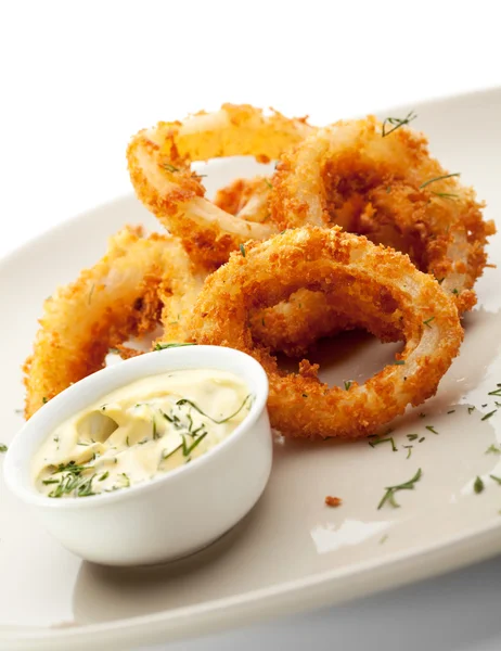 Anillos de calamares — Foto de Stock