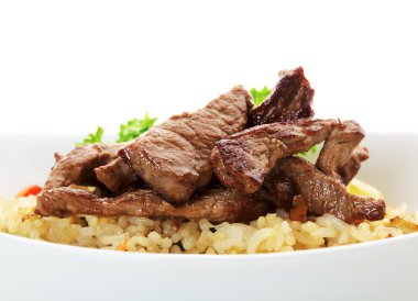 sığır eti ile pirinç