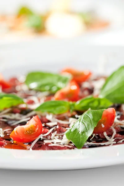 Carpaccio de carne de bovino — Fotografia de Stock