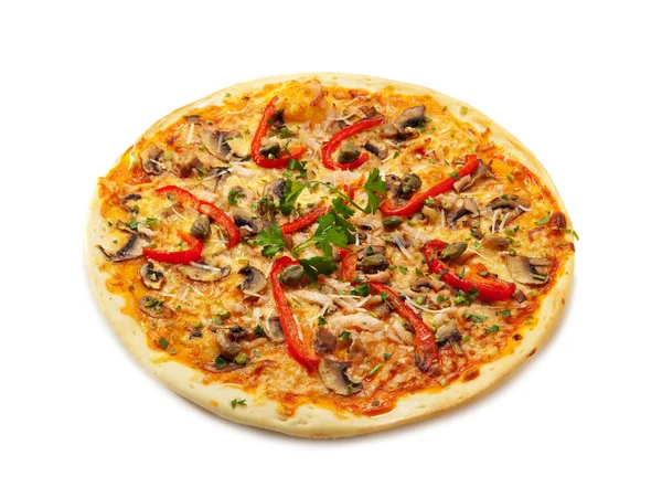 Svampar pizza — Stockfoto