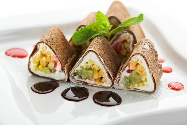 Chocolate Sushi Roll — Stock Photo, Image