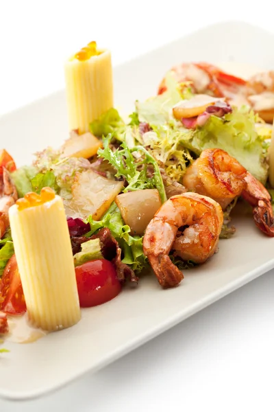 Seafood with Pasta — Stock Photo, Image